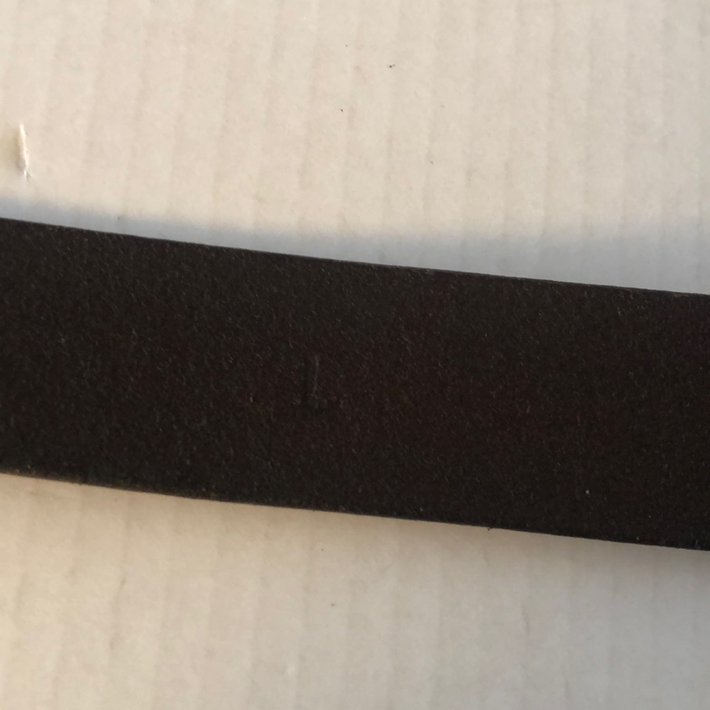 Leather Belt Women Brown Flower detail sz L Cowgirl Casual Summer Boho - Picture 5 of 5